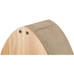 Škrabací domek s catnipem, 48 x 48 x 28 cm, světlešedá