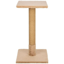 Škrabací sloupek BEANA, 69 cm, králičí plyš, šedobéžová - LIMITOVANÁ NABÍDKA