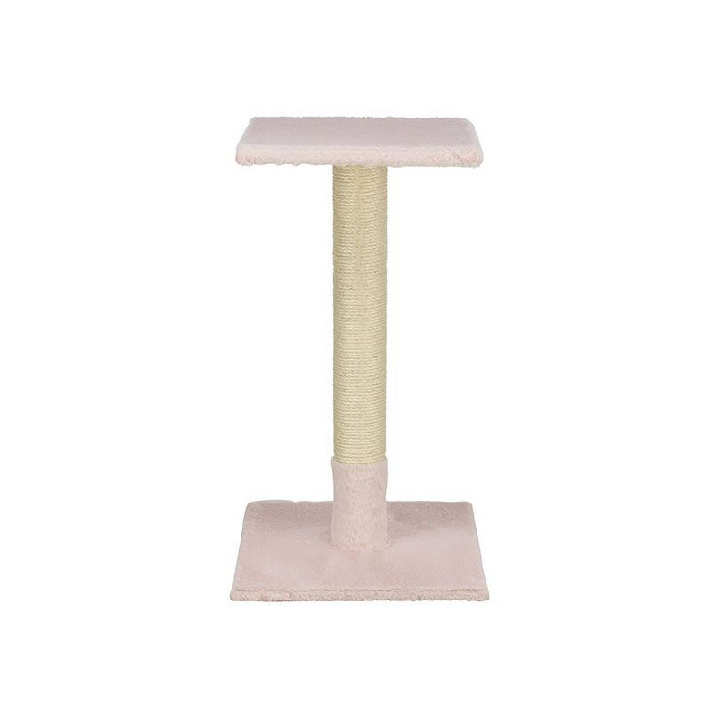 Škrabací sloupek BEANA, 69 cm, králičí plyš, světlerůžová - LIMITOVANÁ NABÍDKA