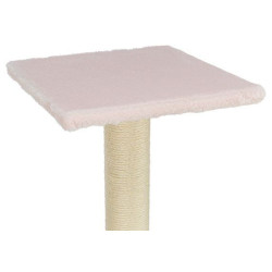 Škrabací sloupek BEANA, 69 cm, králičí plyš, světlerůžová - LIMITOVANÁ NABÍDKA