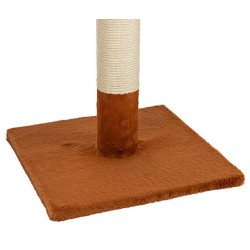 Škrabací sloupek BEANA, 69 cm, králičí plyš, rezavá - LIMITOVANÁ NABÍDKA