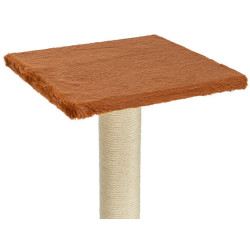 Škrabací sloupek BEANA, 69 cm, králičí plyš, rezavá - LIMITOVANÁ NABÍDKA