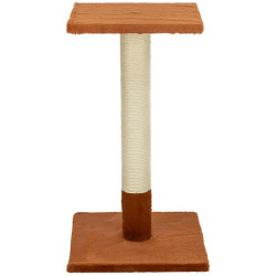 Škrabací sloupek BEANA, 69 cm, králičí plyš, rezavá - LIMITOVANÁ NABÍDKA