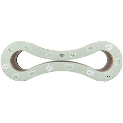 Škrabací vlna MIMI, 48 x 16 x 22 cm, šalvějová/šedá - LIMITOVANÁ NABÍDKA