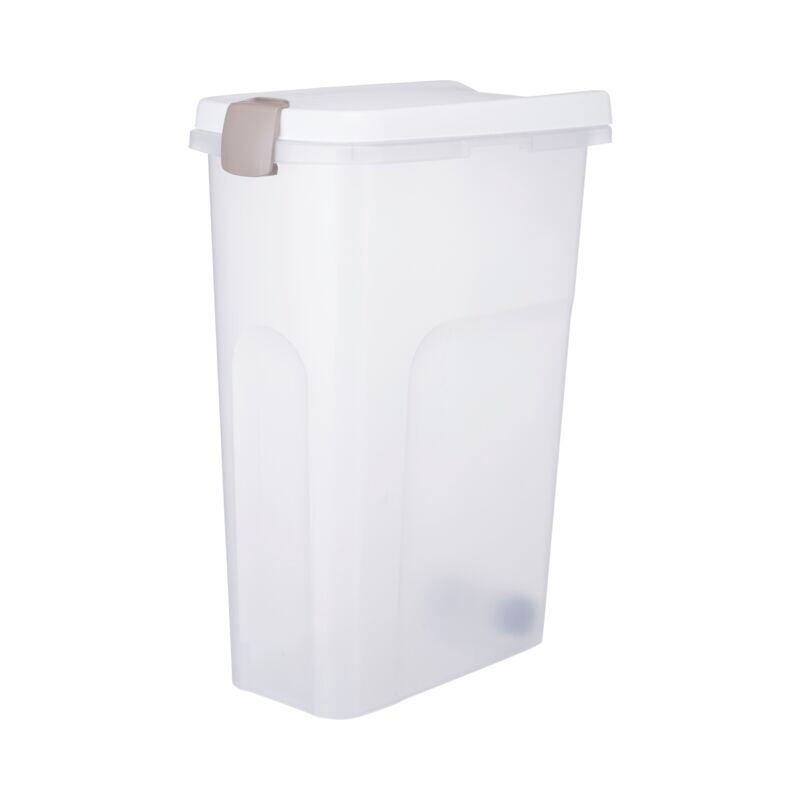 Barel, vzduchotěsný zásobník 40 l/27 × 61 × 45 cm, transparentní/bílá