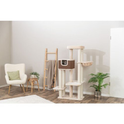 Škrabadlo BERTHOLO, 78 x 45 cm /165 cm, krémová/hnědá