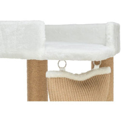 Škrabadlo ACTIVE, 58 x 38 / 150 cm, se šplhacím pytlem, bílá