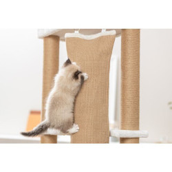 Škrabadlo ACTIVE, 58 x 38 / 150 cm, se šplhacím pytlem, bílá