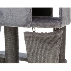 Škrabadlo ACTIVE, 96 x 38 / 122 cm, s lezeckou rampou, šedá