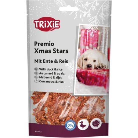PREMIO Xmas Stars, vánoční pamlsek kachna s rýží, 100 g