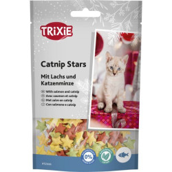 Xmas Catnip Stars, pamlsek losos s catnipem, 50 g