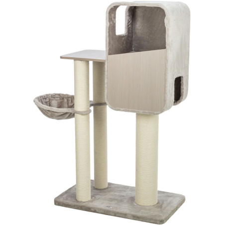 Škrabadlo MARINA, jeskyně, podesta, hamaka, 132 cm, šedá