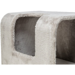 Škrabadlo MARINA, jeskyně, podesta, hamaka, 132 cm, šedá