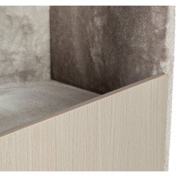 Škrabadlo MARINA, jeskyně, podesta, hamaka, 132 cm, šedá