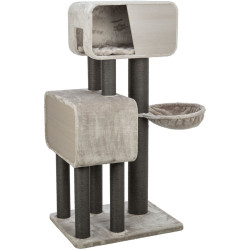 Škrabadlo RAFAEL XXL, 2 x jeskyně, hamaka, 156 cm, šedá