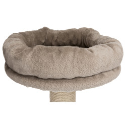 Škrabadlo FABIOLA, 4 sloupky, hamaka, jeskyně, 5 x podesta, 165 cm, šedá