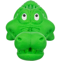 DOG ACTIVITY krokodýl na pamlsky, 18 cm, přírodní guma, zelená