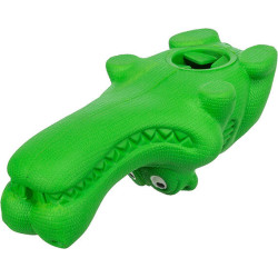 DOG ACTIVITY krokodýl na pamlsky, 18 cm, přírodní guma, zelená