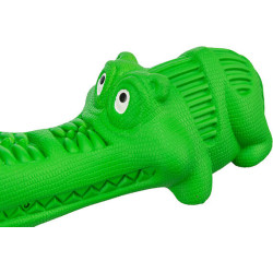 DOG ACTIVITY krokodýl na pamlsky, 18 cm, přírodní guma, zelená