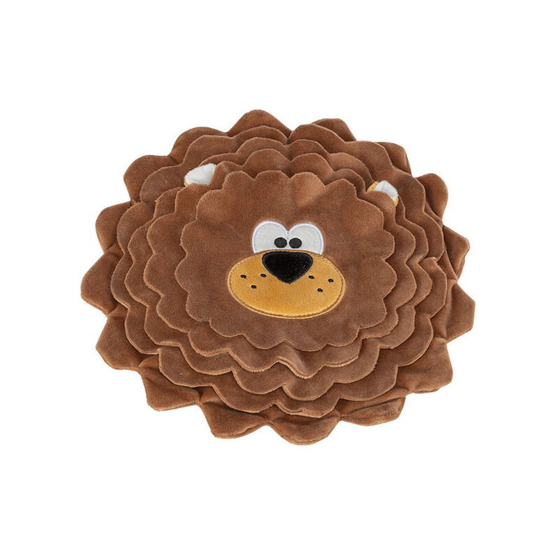 DOG ACTIVITY lev, šustící koberec na pamlsky, ø 26 cm, polyester, hnědá