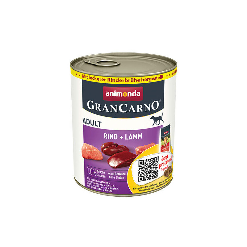 GRANCARNO Adult - hovězí, jehněčí 800g