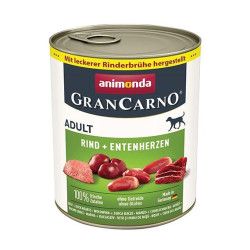 GRANCARNO Adult - hovězí, kachní srdce 800g