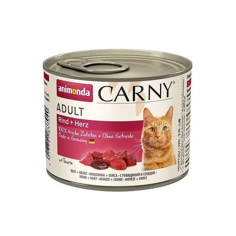 ANIMONDA konzerva CARNY Adult - hovězí, srdce 200g