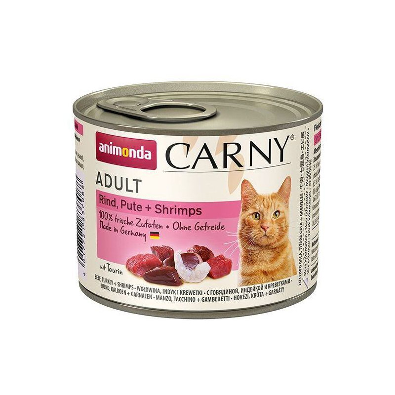 ANIMONDA konzerva CARNY Adult - hovězí, krůta, ráčci 200g