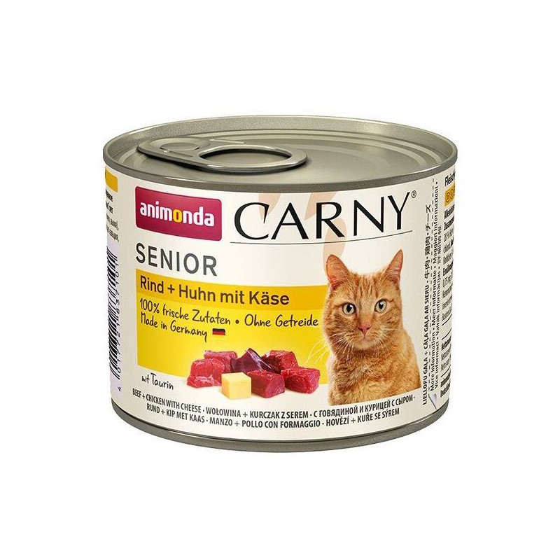 ANIMONDA konzerva CARNY Senior - hovězí, kuře, sýr 200g