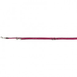 Vodítko CAVO kulaté prodlužovací - fuchsie/grafit