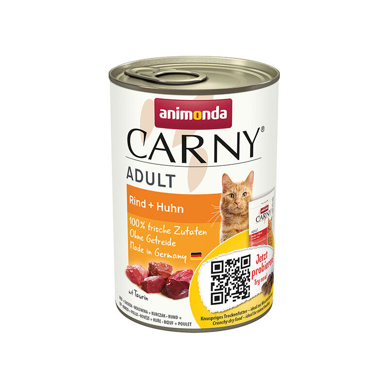 ANIMONDA konzerva CARNY Adult - hovězí, kuřecí 400g