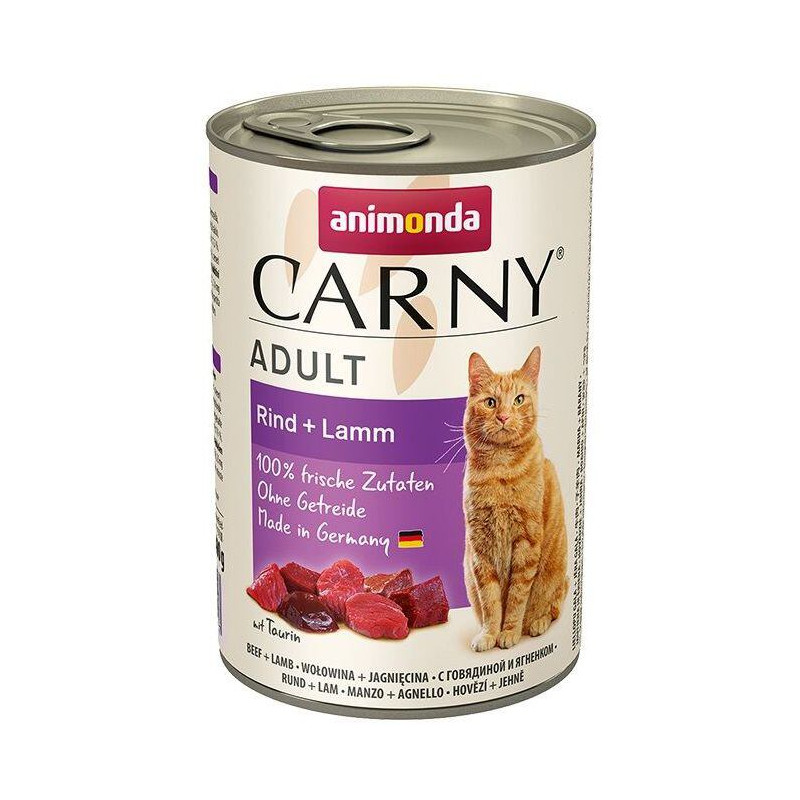 ANIMONDA konzerva CARNY Adult - hovězí, jehněčí 400g
