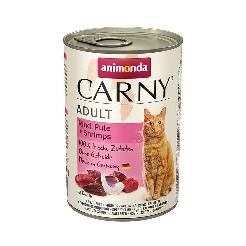 ANIMONDA konzerva CARNY Adult - hovězí, krůta, ráčci 400g