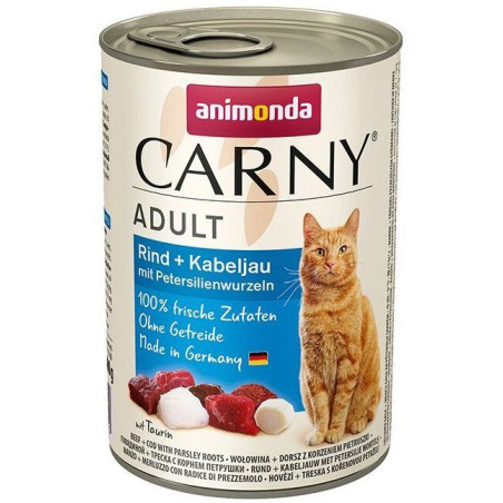 ANIMONDA konzerva CARNY Adult -hovězí, treska, petržel 400g