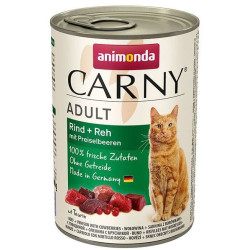 ANIMONDA konzerva CARNY Adult - hovězí, srnčí,brusinky 400g