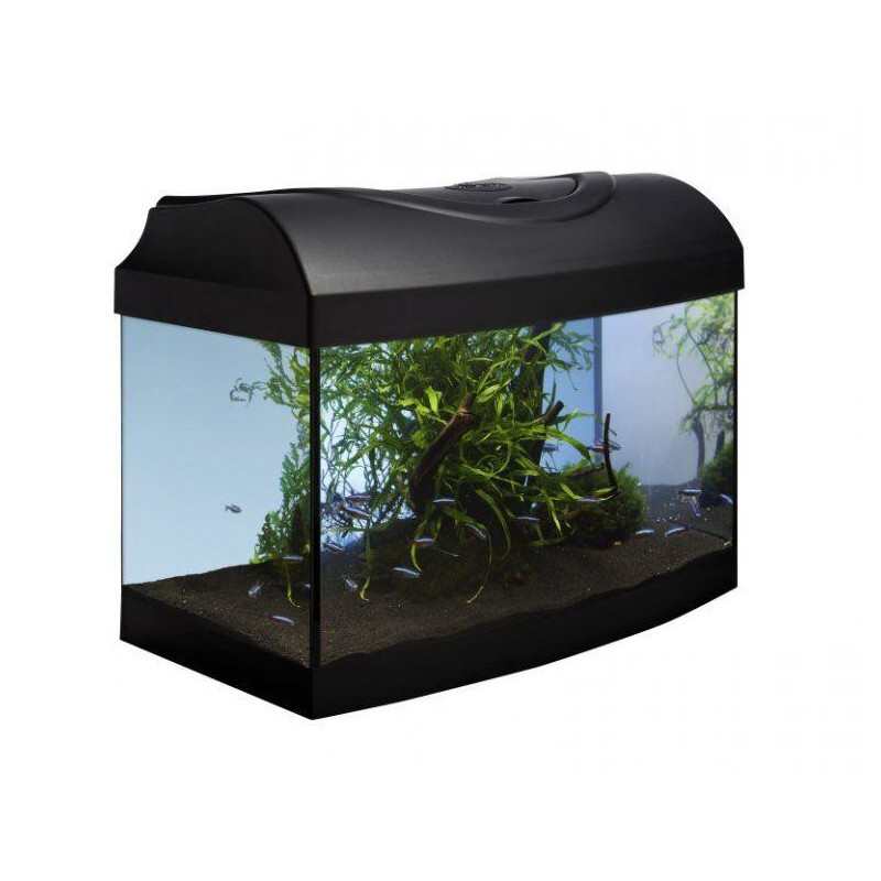 Akvarijní set 40 - černý oblý 40x25x25 cm (RP 2,90 Kč)