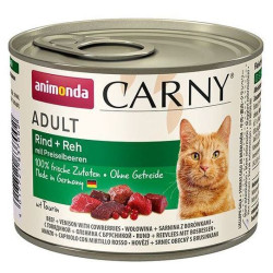 ANIMONDA konzerva CARNY Adult - hovězí,srnčí,brusinky 200g