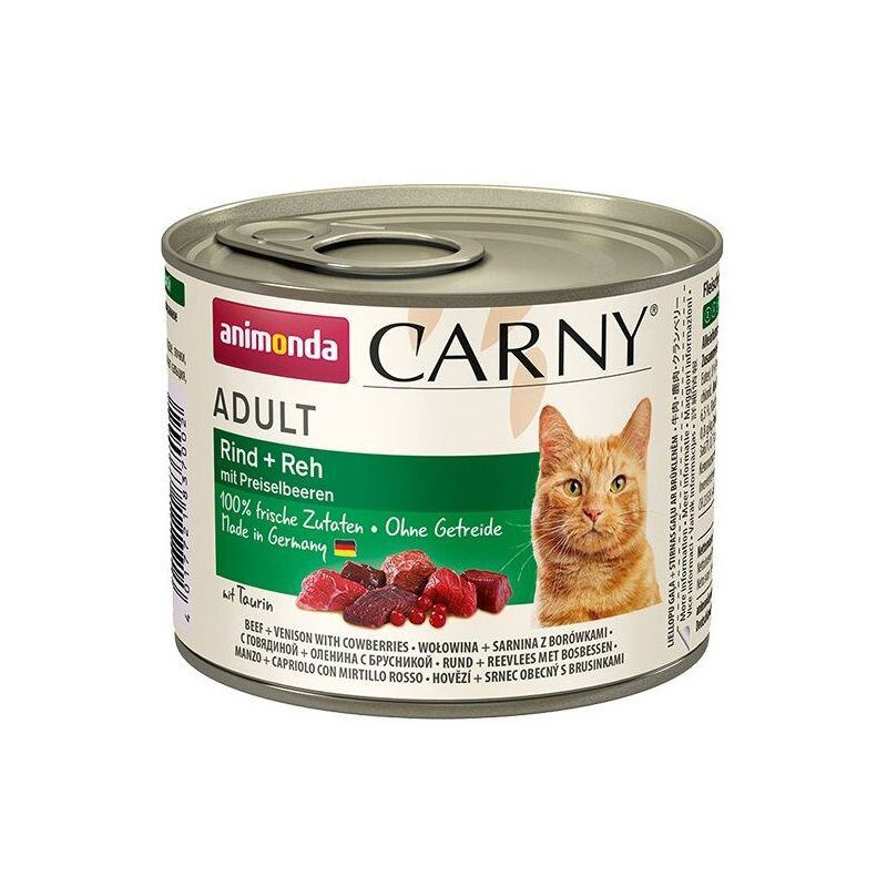 ANIMONDA konzerva CARNY Adult - hovězí,srnčí,brusinky 200g