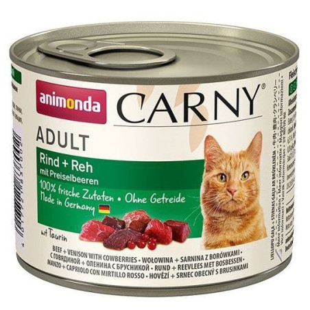 ANIMONDA konzerva CARNY Adult - hovězí,srnčí,brusinky 200g