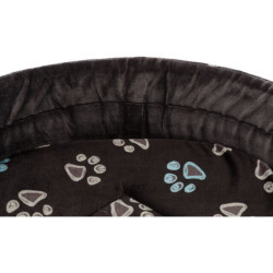 Oválný pelech JIMMY, taupe-šedý s tlapkami