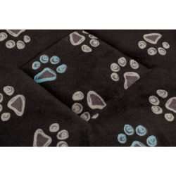 Oválný pelech JIMMY, taupe-šedý s tlapkami