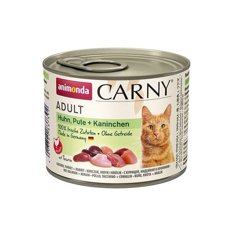 ANIMONDA konzerva CARNY Adult - kuře, krůta+králík 200g