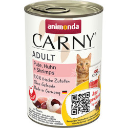ANIMONDA konzerva CARNY Adult - krůta, kuře+ráčci 400g