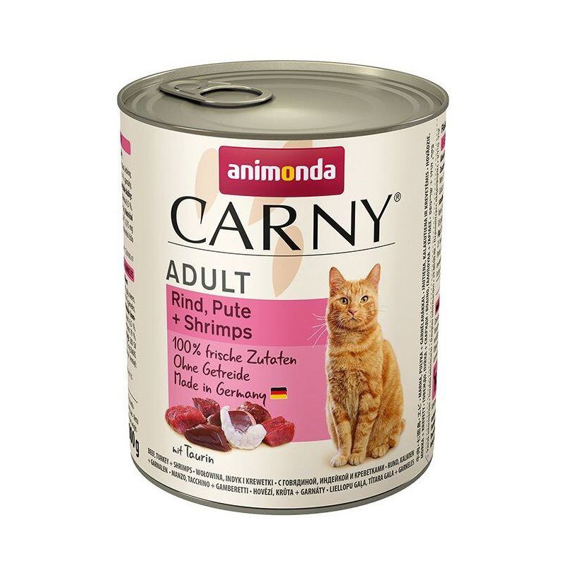 ANIMONDA konzerva CARNY Adult - hovězí, krůta, ráčci 800g