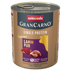 GRANCARNO Single Protein 800 g čisté jehněčí, konzerva pro psy