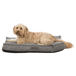 Polštář TALIS obdélník, tkaná látka, šedá