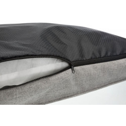 Polštář TALIS obdélník, tkaná látka, šedá