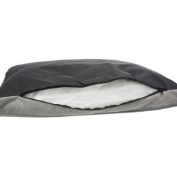 Polštář TALIS obdélník, tkaná látka, šedá