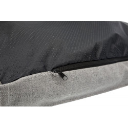 Polštář TALIS obdélník, tkaná látka, šedá