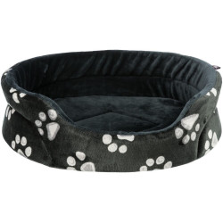 Pelech JIMMY oválný černý s tlapkami